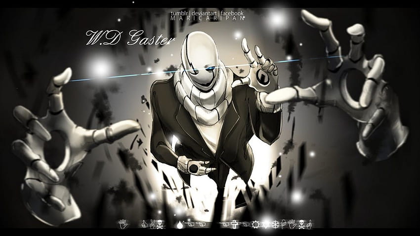 5 Wd Gaster, high pixelated anime HD wallpaper