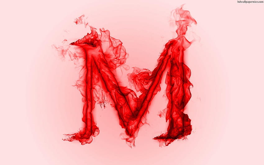 Alphabets Letter M Fire, burning alphabets HD wallpaper