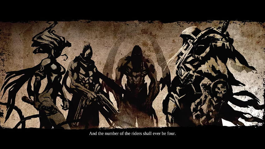 And the number of the Riders shall ever be four., the four horsemen darksiders HD wallpaper