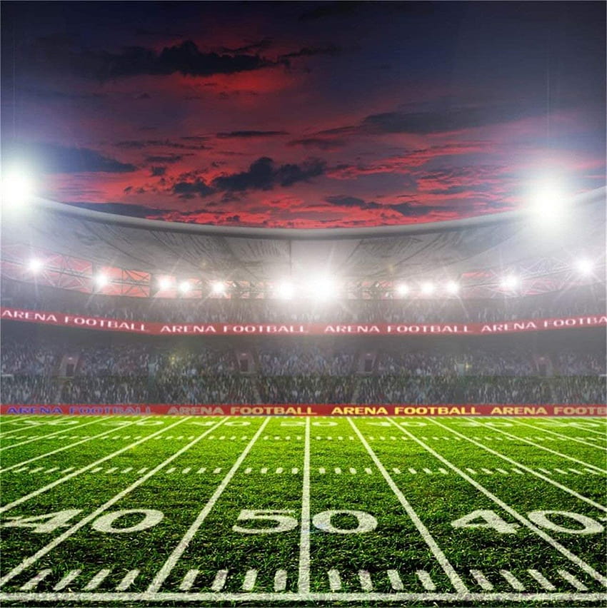 SZZWY 5x3ft Backgrounds for American Football Stadium Night graphy Backdrop Rugby Soccer Sport Championship Competition Defocused Field Recreation Evening Studio Props Polyester Lighting & Studio Accessories galeriaslastorres, rugby stadium HD phone wallpaper