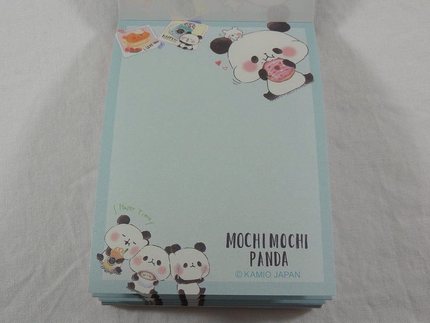 Kawaii Śliczny Kamio Mochi Panda Mini notatnik / notatnik Tapeta HD