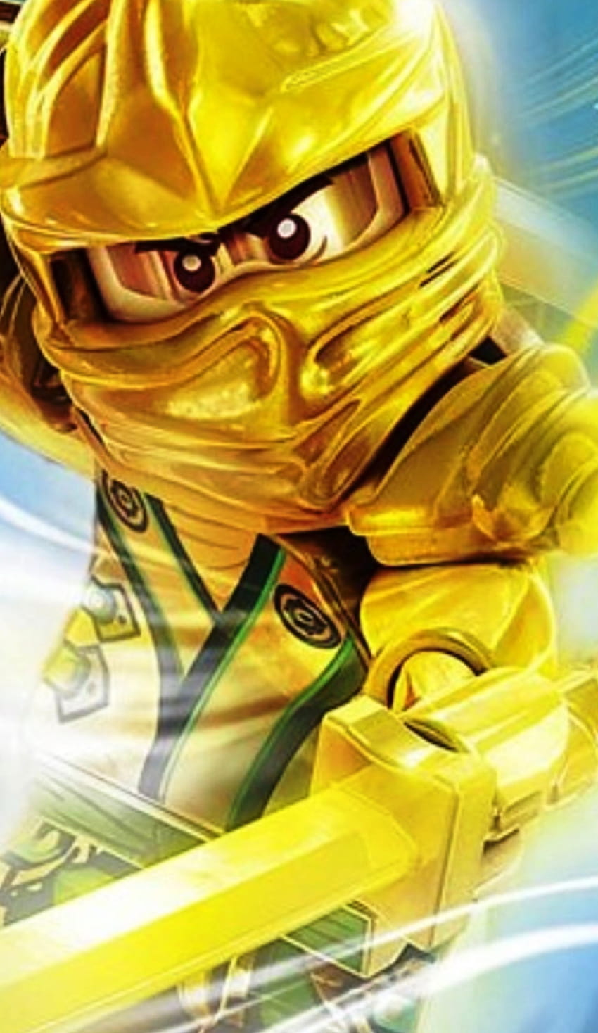 2 LEGO Ninjago Ninja Dorado fondo de pantalla del teléfono