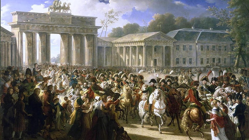 Opere d'arte di Berlino arte classica porta di brandeburgo napoleone, arte classica Sfondo HD