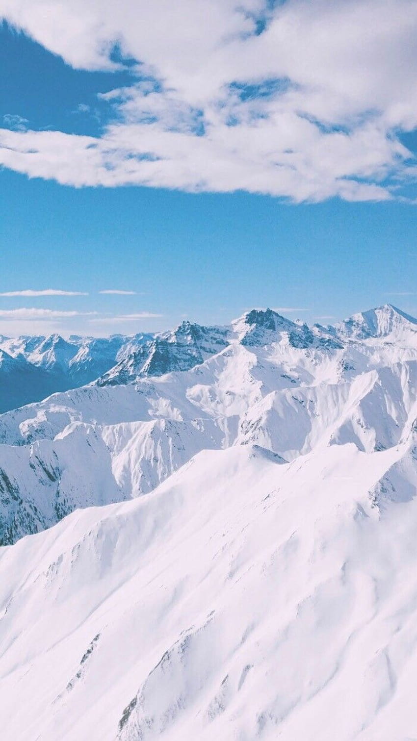 monte di neve : 네이버 블로그, graziose montagne estetiche Sfondo del telefono HD