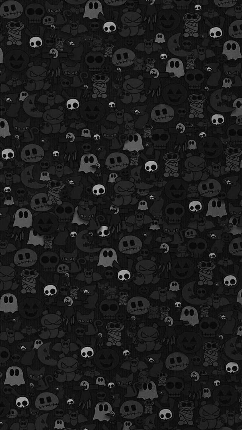 Black and white halloween background Royalty Free Vector