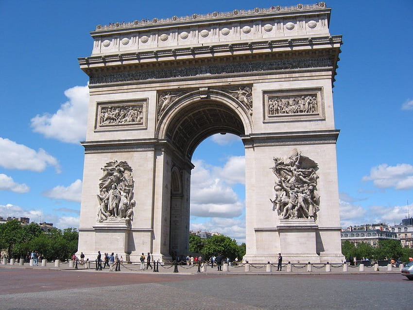 Триумфалната арка в Париж HD тапет