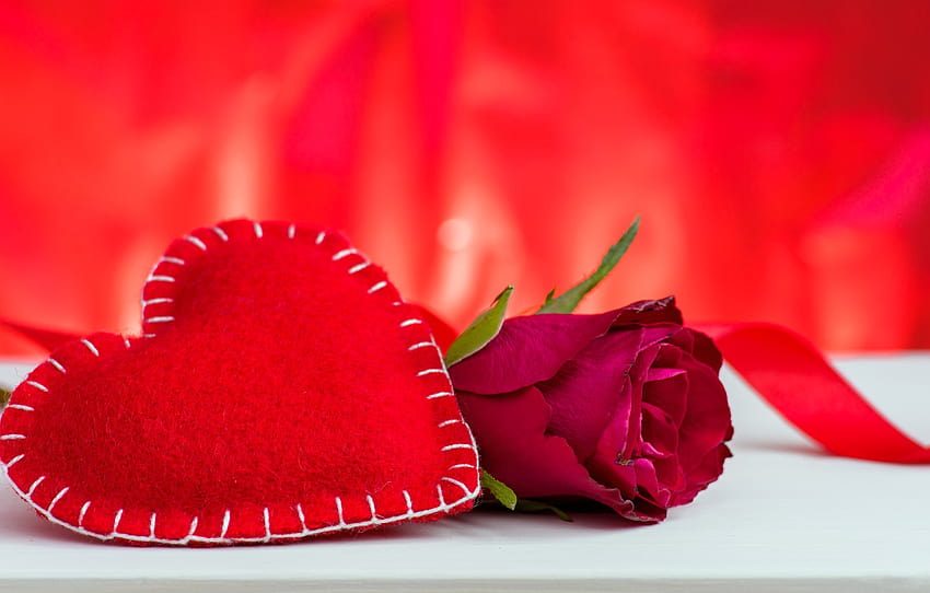 愛, 贈り物, バラ, 赤, 赤, 愛, 心, 花, ロマンチック, バレンタインデー, バラ, セクション ジャンク, バレンタイン ハートの花 高画質の壁紙