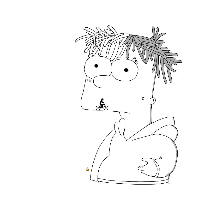 XXXTENTACION x BART SIMPSON by Inversely, xxxtentacion bart HD phone wallpaper