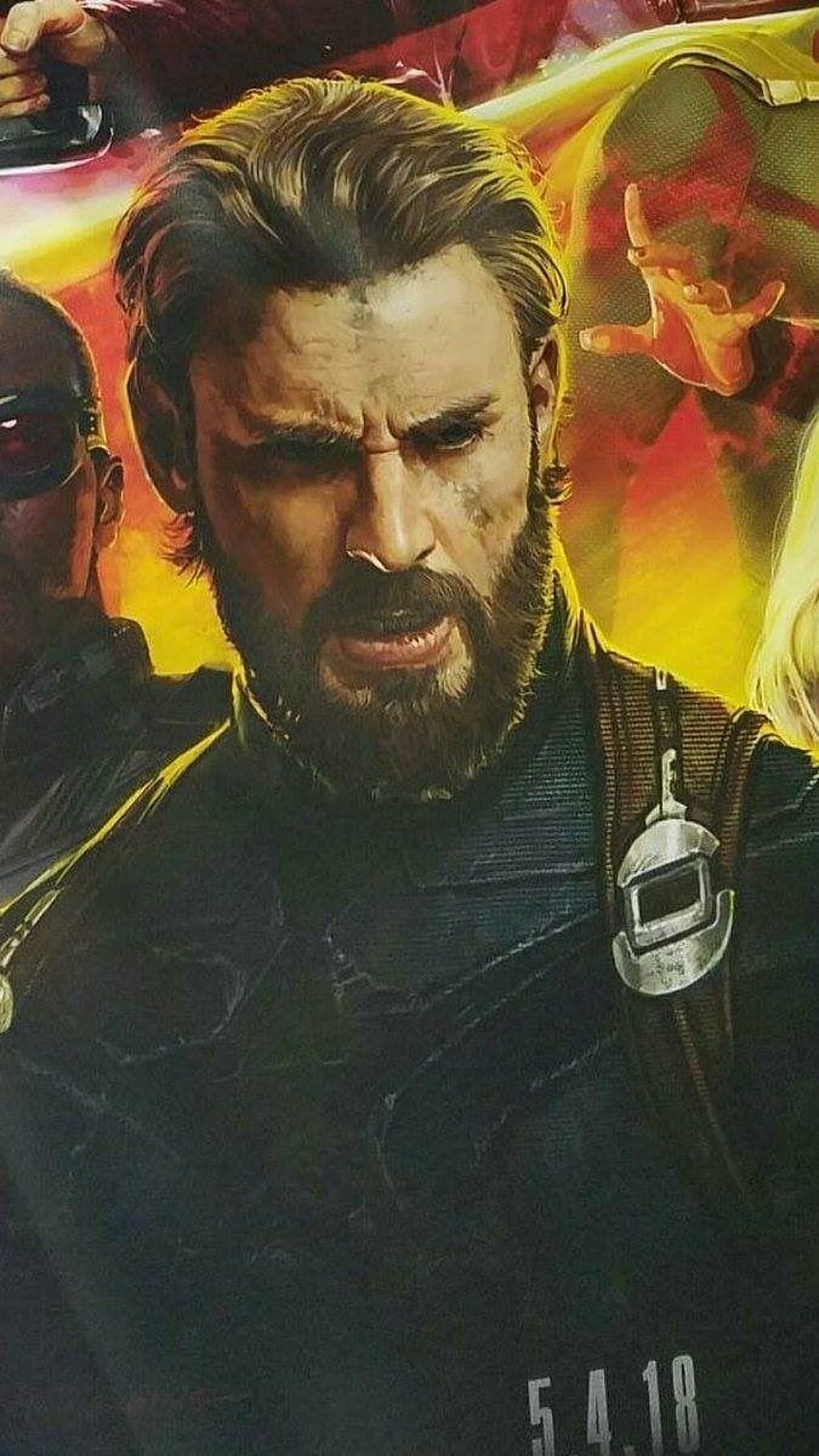 Captain with a beard. Okay but his suit looks like he took his old, captain america beard HD phone wallpaper