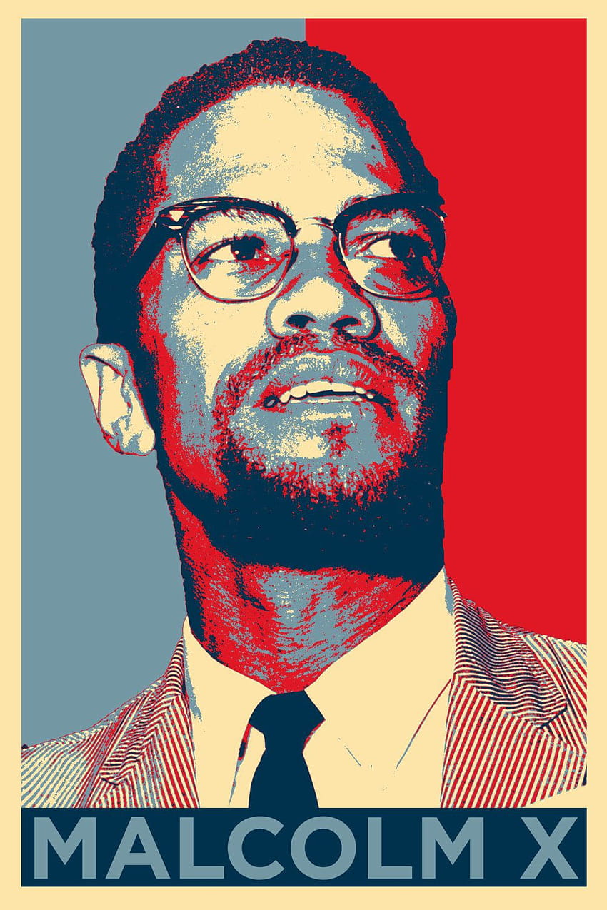 Карикатура Malcolm X list, malcolm x iphone HD тапет за телефон