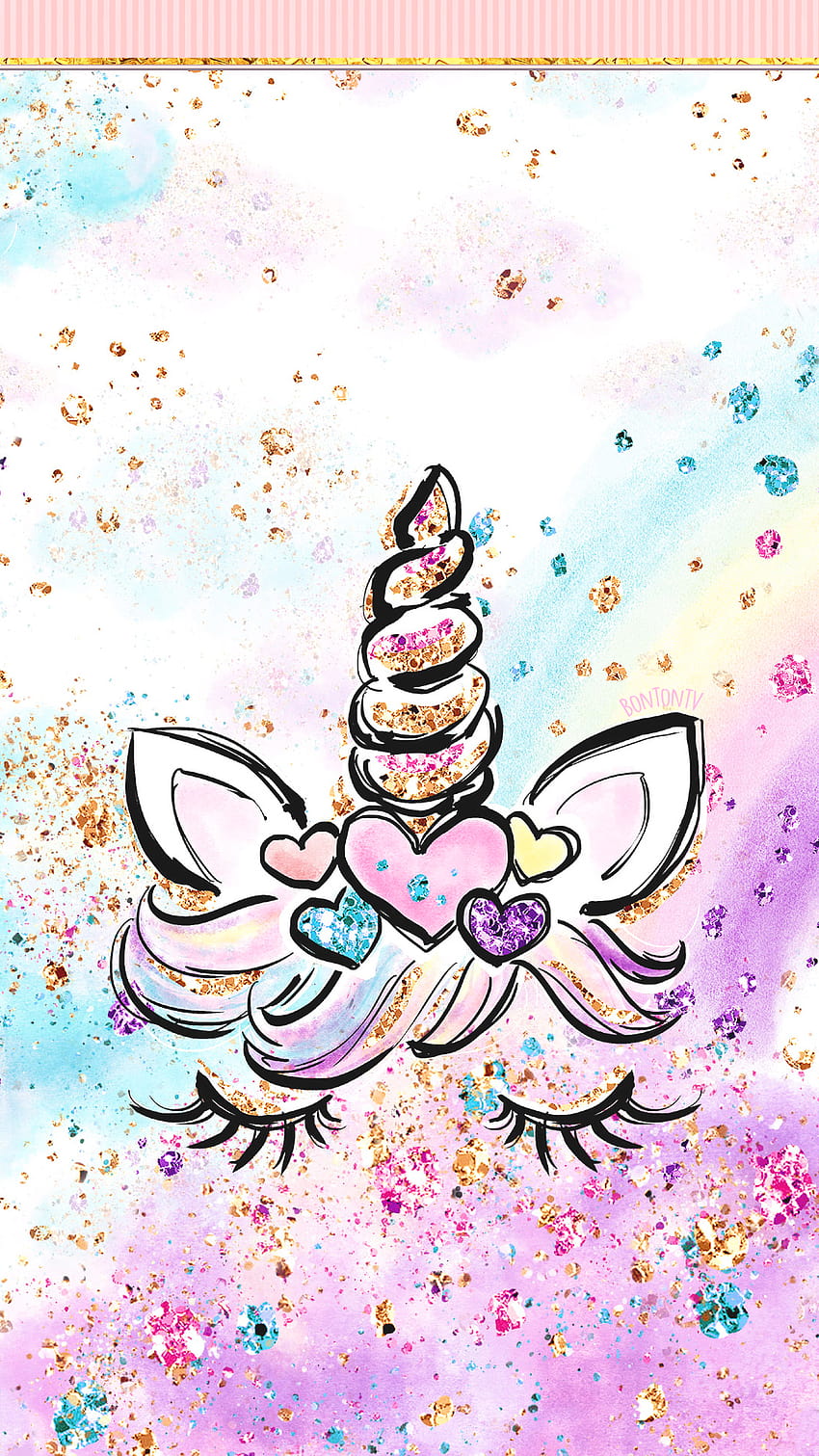 Phone Cute Unicorn Glitter Art, ice unicorn HD phone wallpaper | Pxfuel
