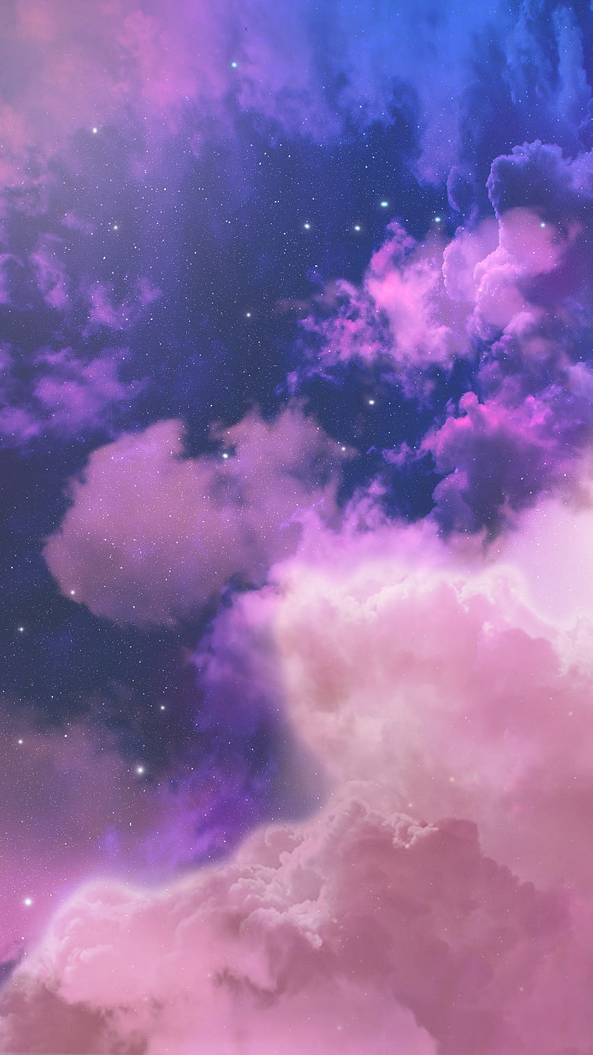 Lila Wolken, Glitzerwolke HD-Handy-Hintergrundbild