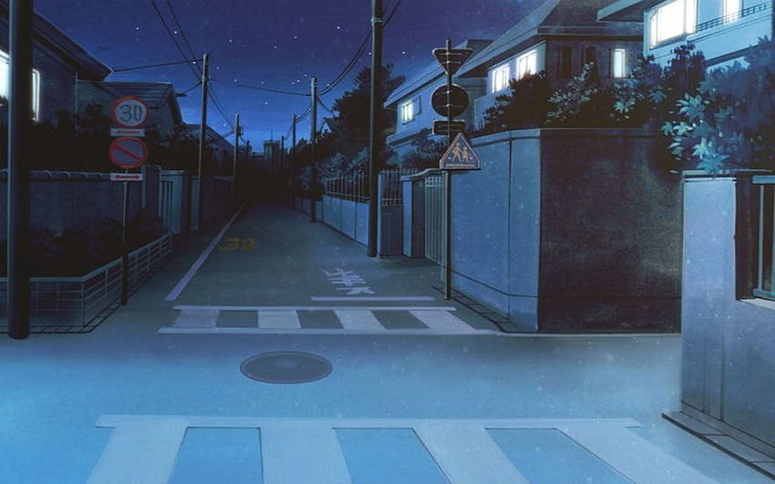 Anime City Street Backgrounds posted by Ryan Cunningham, anime street night HD wallpaper