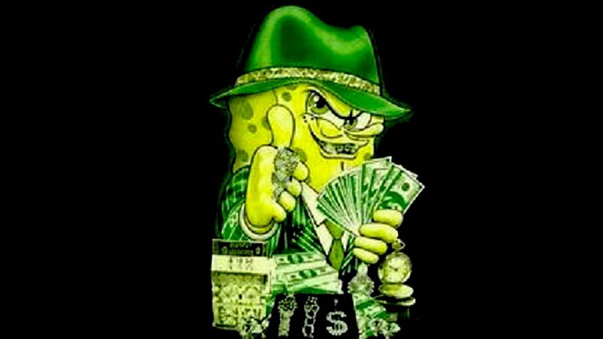 Gangster SpongeBob นักเลงฟองน้ำ วอลล์เปเปอร์ HD