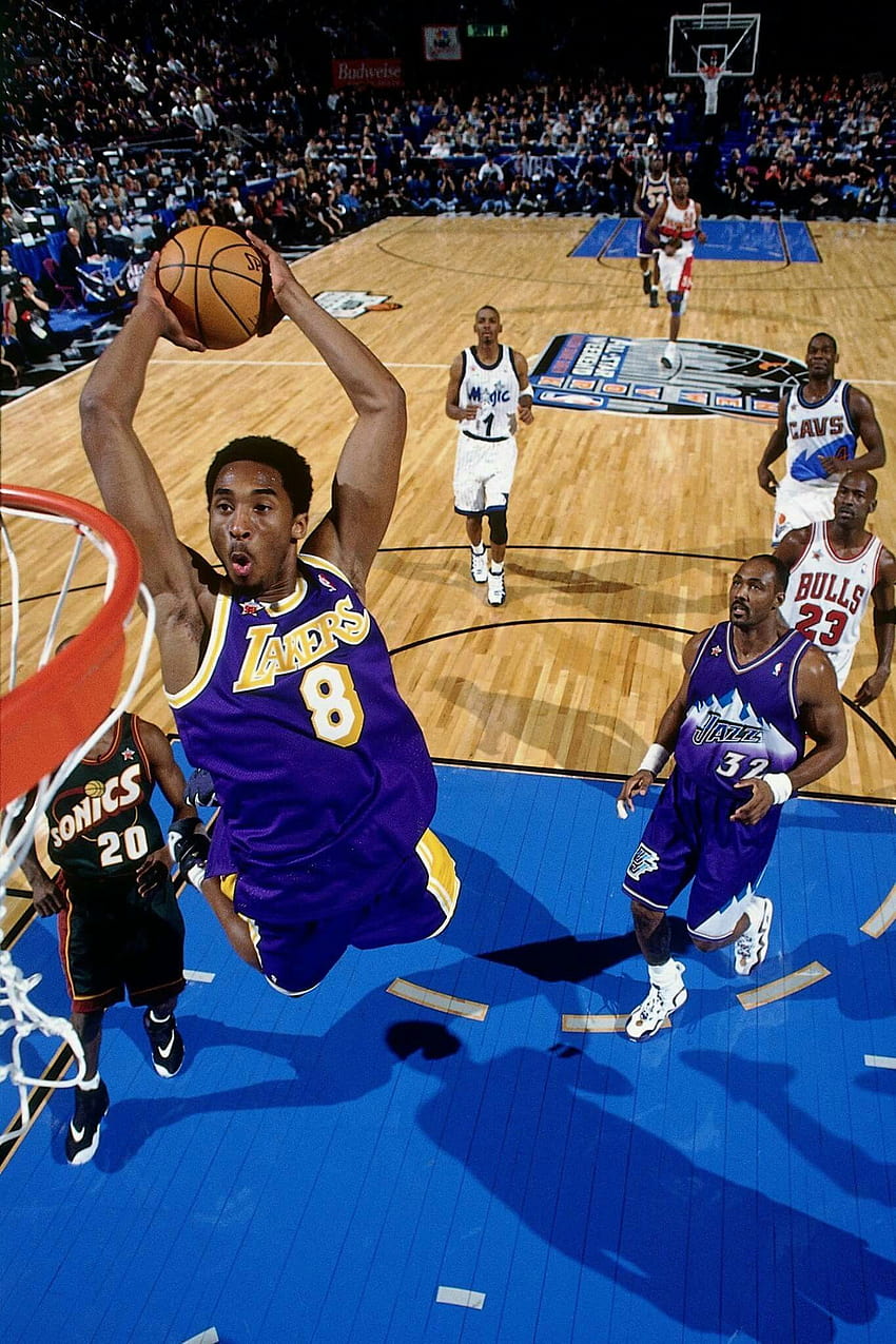 Kobe beim Allstar-Spiel. Penny, MJ, Malone, Payton..., All-Star-Spiel HD-Handy-Hintergrundbild