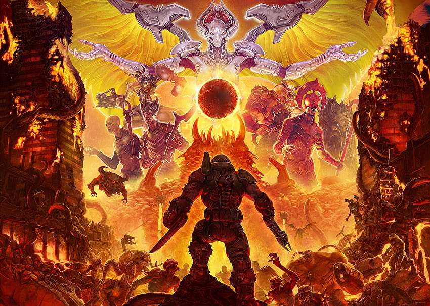 Doom Eternal: consenso critico, doom eterno titano Sfondo HD
