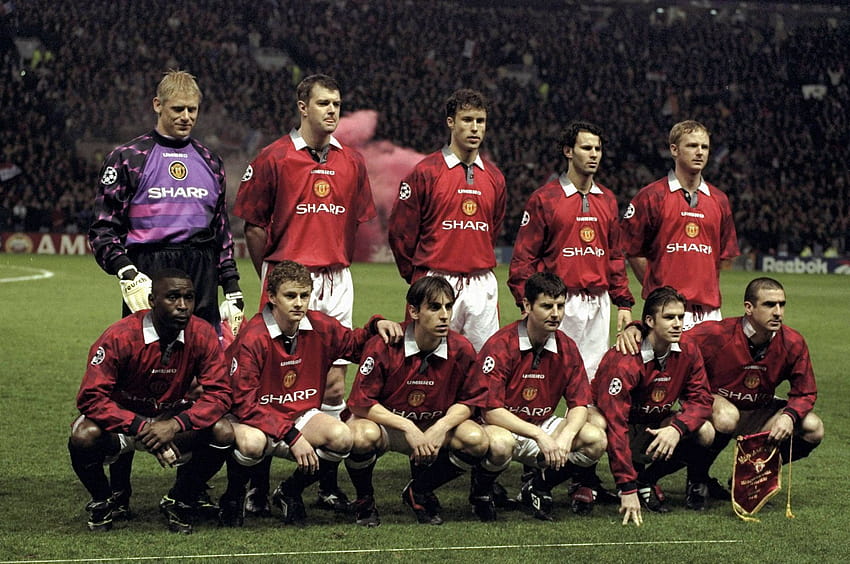 100 legendäres Manchester United, Retro-Manchester United HD-Hintergrundbild