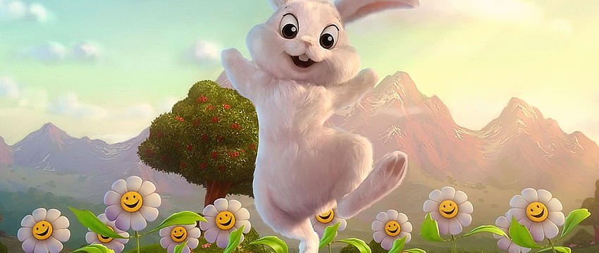 Cute Bugs Bunny White Rabbit Kartun untuk Wallpaper HD