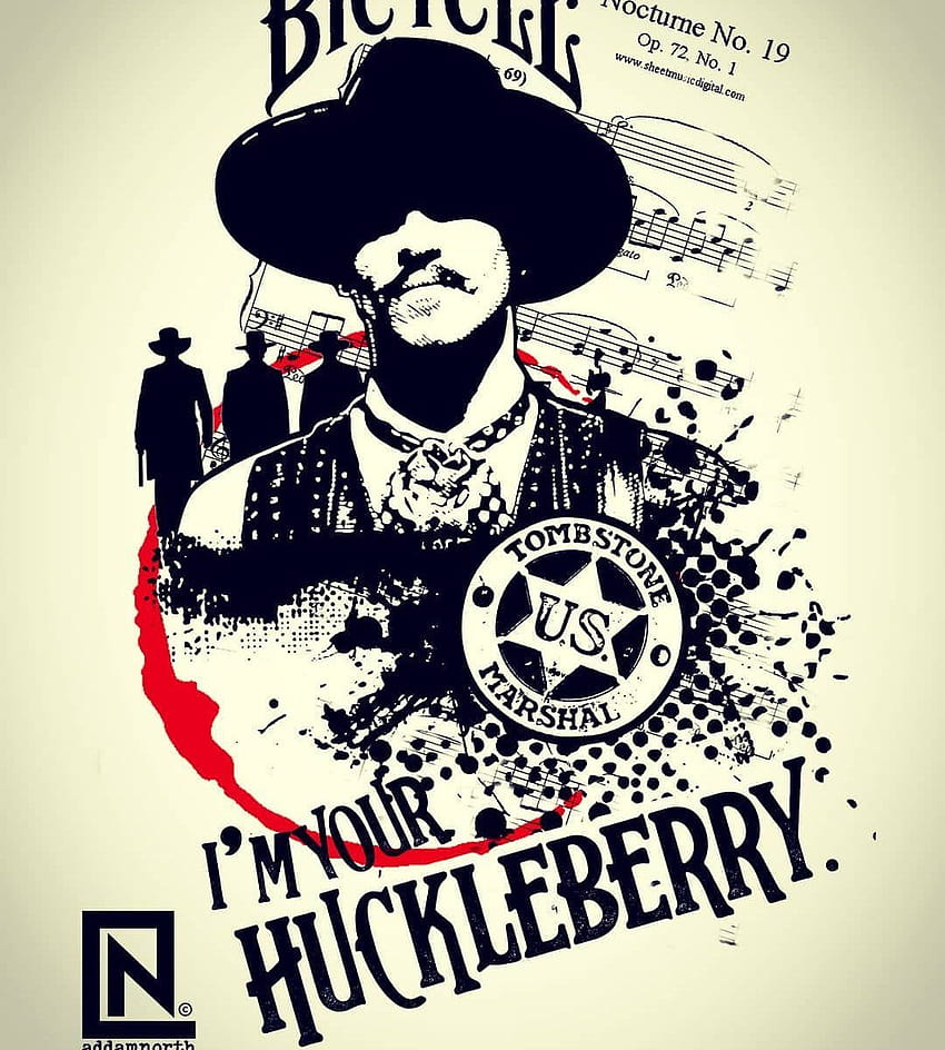 Tombstone Doc Holliday by Yvan Quinet  Movie Poster  Screen Print   sceneprintscom