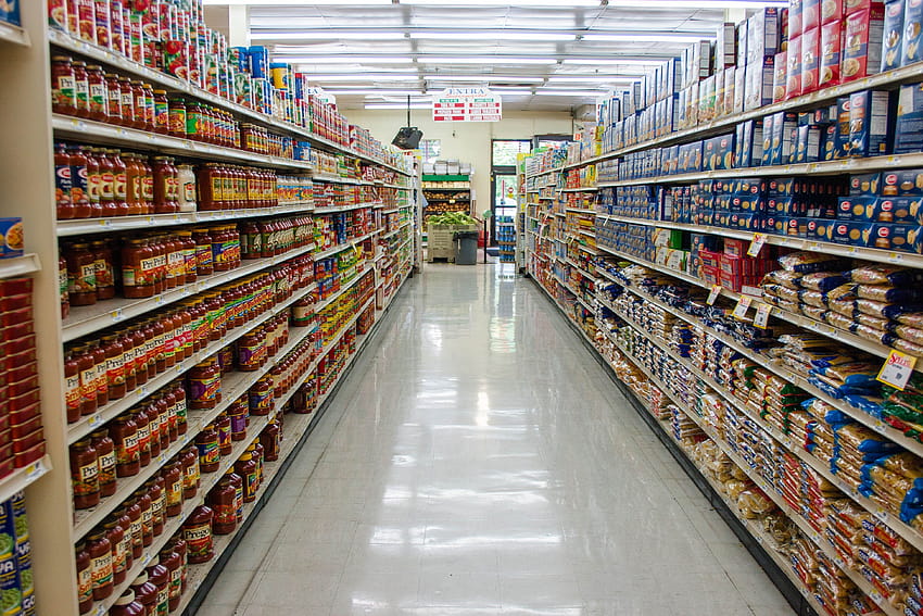 Supermercato, generi alimentari Sfondo HD