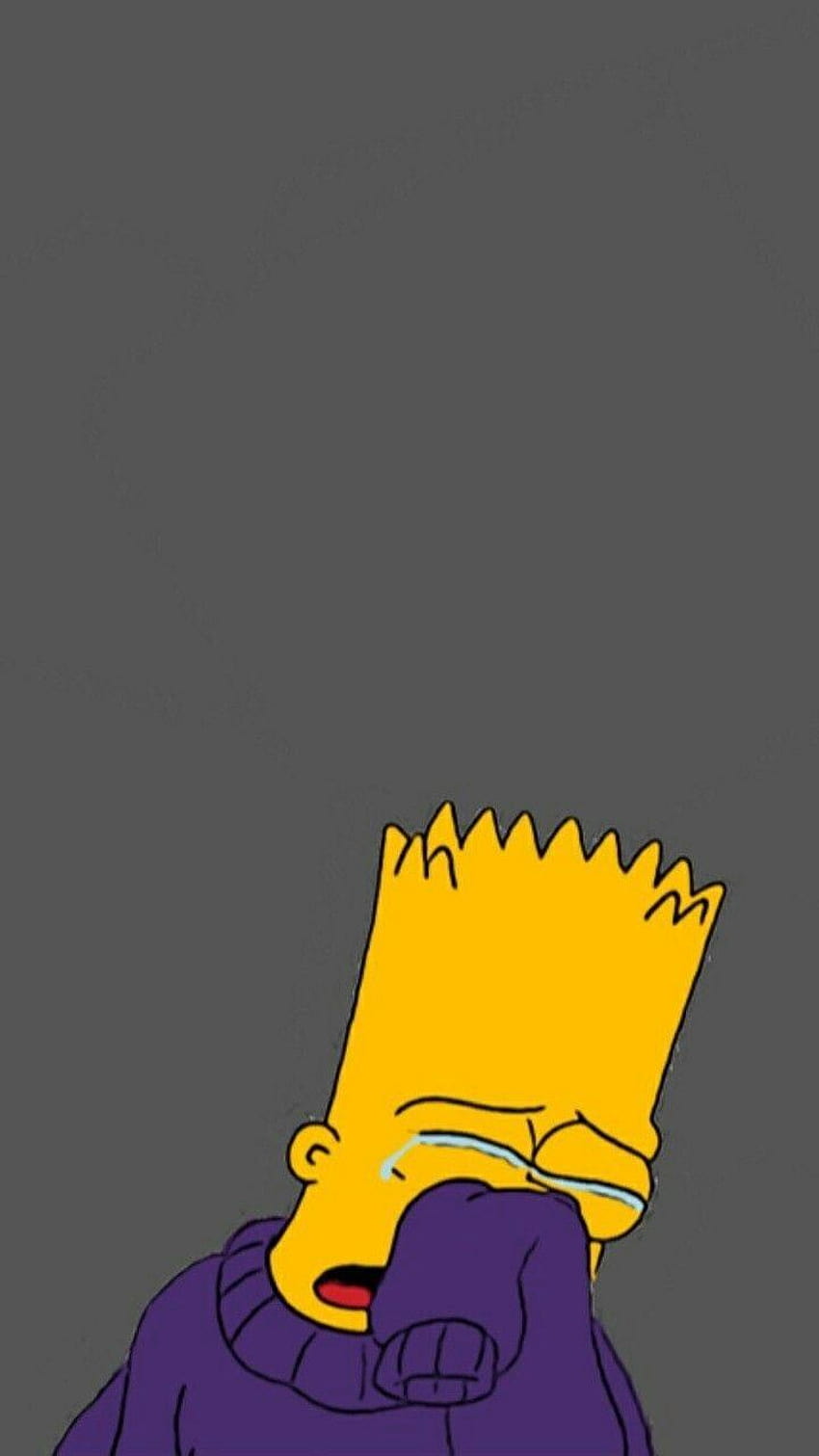 Triste Bart Simpson, Desenho Triste Papel de parede de celular HD