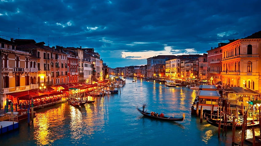 Venedig-Stadt, Venedig Italien HD-Hintergrundbild