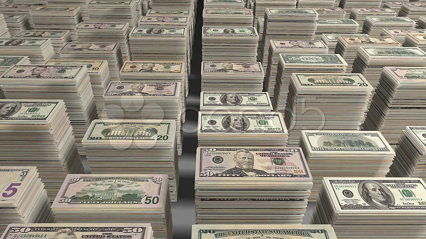 Stacks of money . HD wallpaper