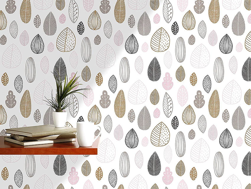 Modern Scandinavian Style Tree Leaves Removable HD wallpaper