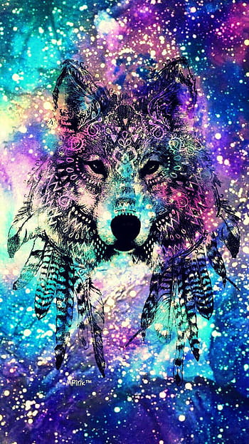 Unicorn galaxy wolf on dog HD wallpapers | Pxfuel
