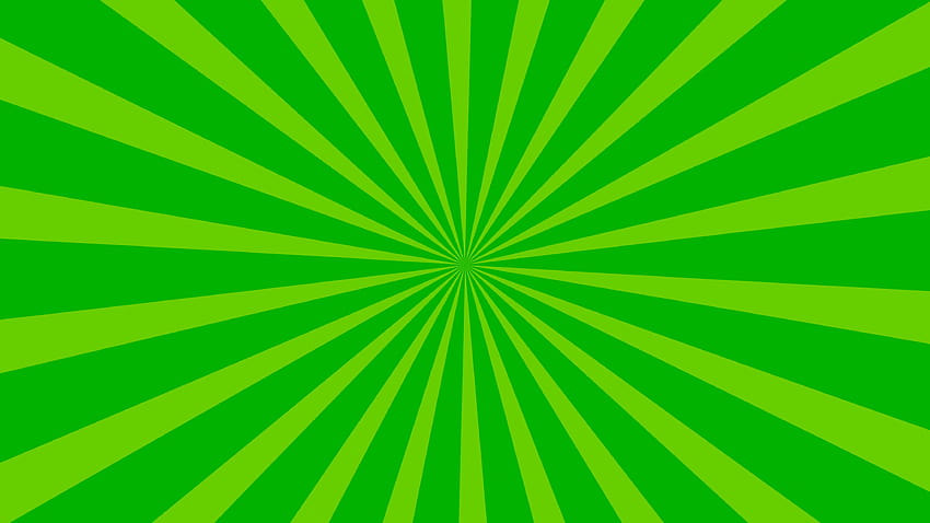 Tradycyjne i klasyczne tła Sunburst lub Starburst Zielone, tło zielone Tapeta HD
