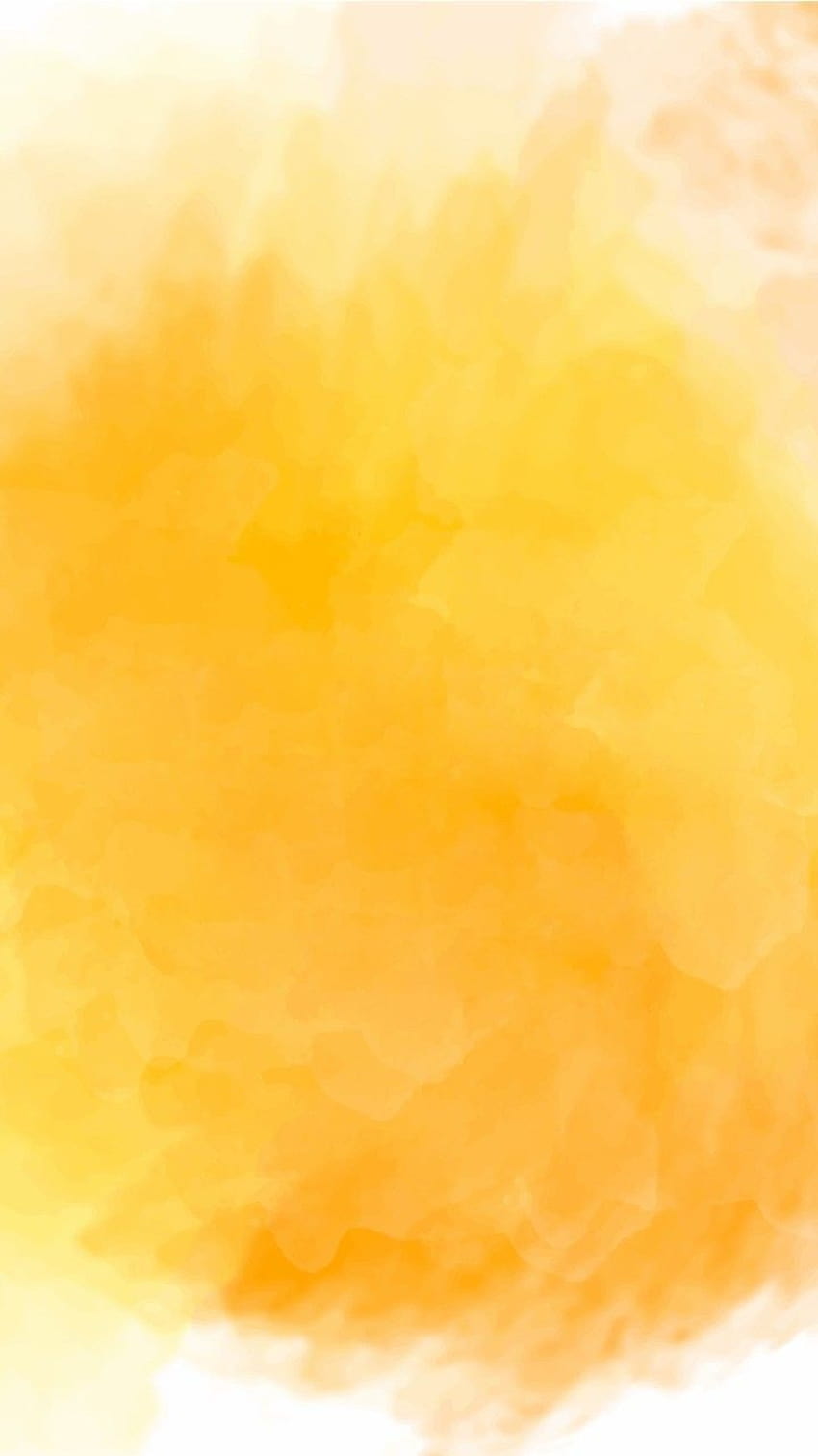 Latar Belakang Ombre Kuning Estetis, cat air kuning wallpaper ponsel HD