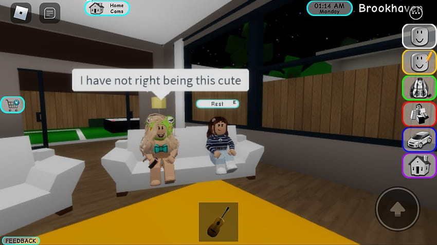 I do not have the right being this cute, brookhaven roblox HD wallpaper
