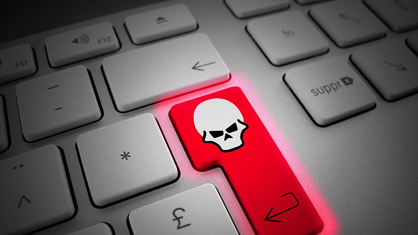 Funny Keyboard With Skull, input devices HD wallpaper