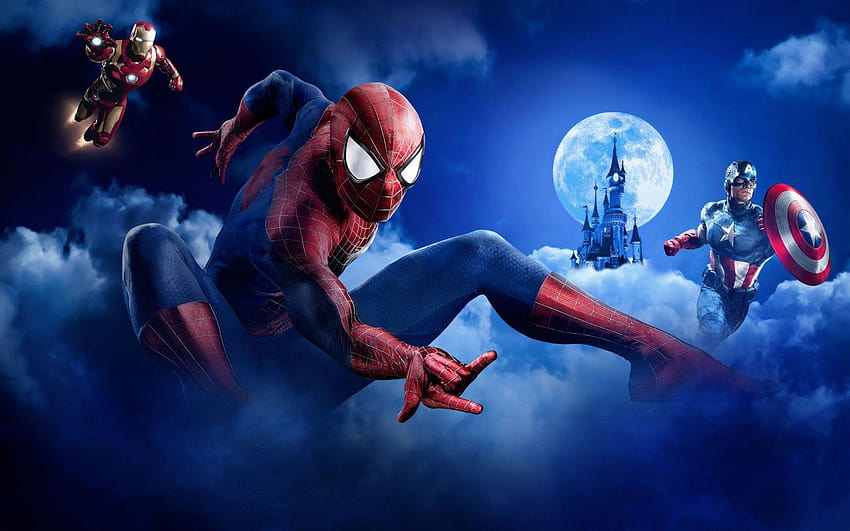Marvel Super Heroes 3d, superbohater w stylu vintage Tapeta HD