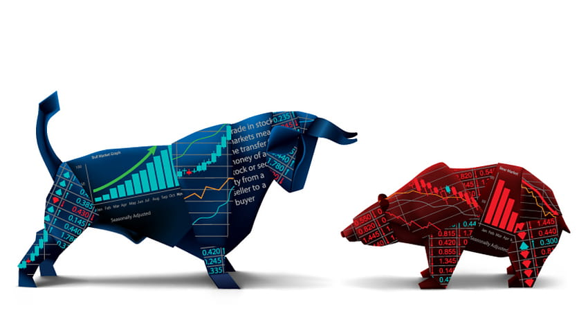stock market bull HD wallpaper