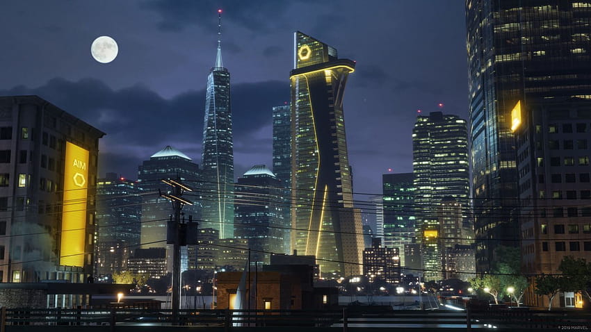Avengers Tower, surowy budynek Tapeta HD
