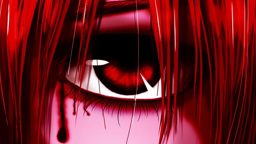 7 Blutiger Anime, Anime-Augen HD-Hintergrundbild