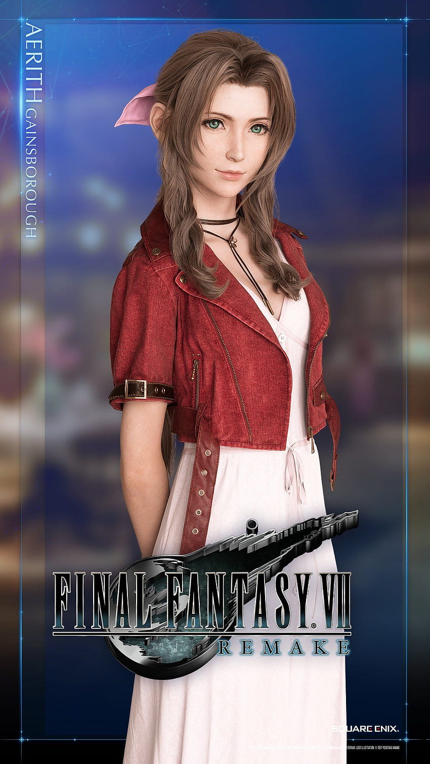 Final Fantasy VII Remake อย่างเป็นทางการของ Tifa Lockhart และโทรศัพท์ ff7r วอลล์เปเปอร์โทรศัพท์ HD