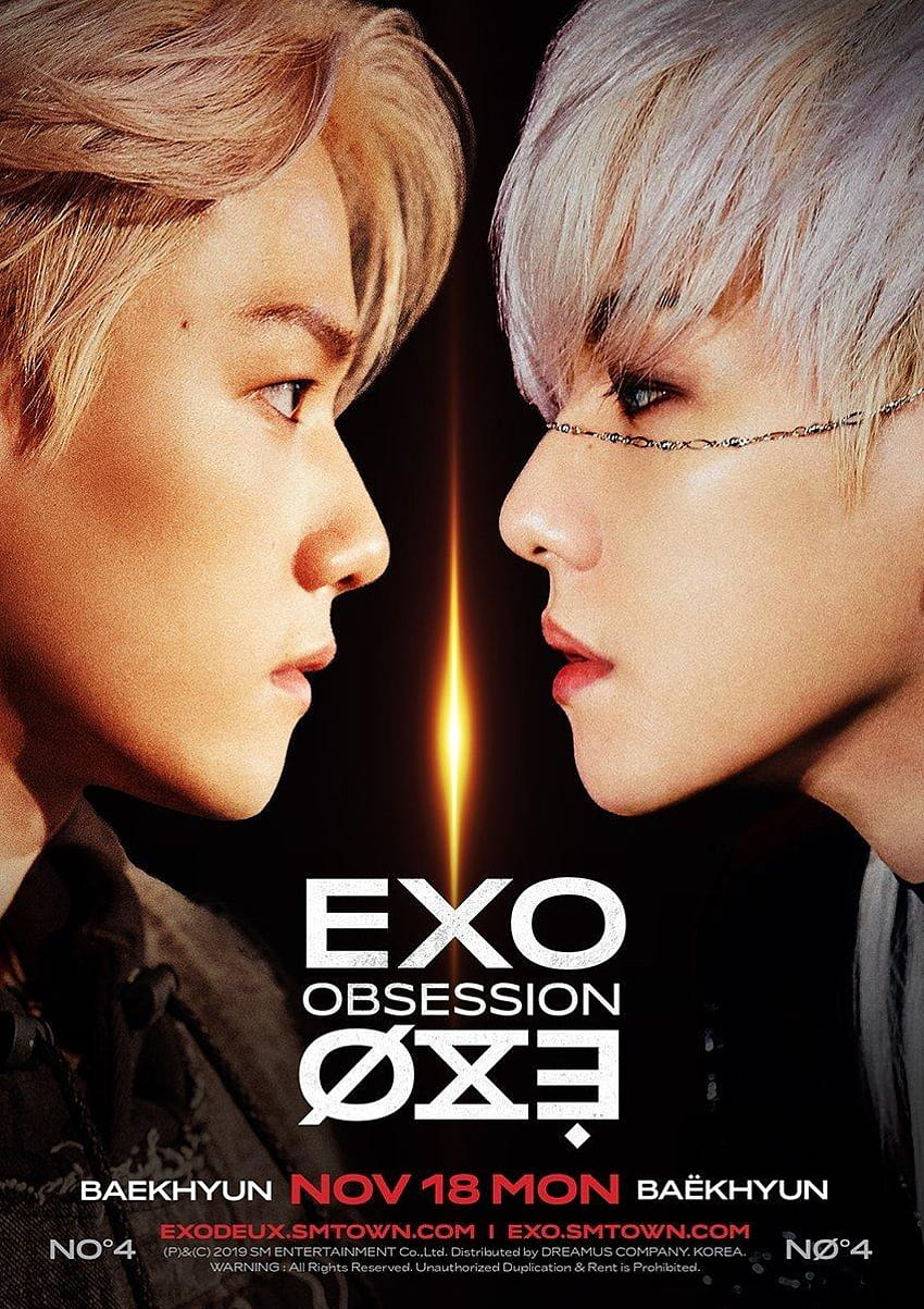 EXO's BAEKHYUN faces BAËKHYUN in 'Obsession' concept teasers, exo obsession HD phone wallpaper