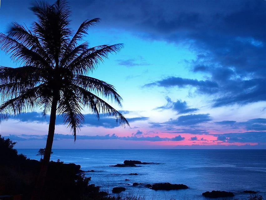 Blue Ocean Sunset, blue sunset HD wallpaper | Pxfuel