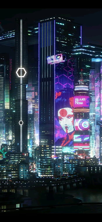 Made a live wallpaper of Night City from Cyberpunk 2077  rwallpaperengine
