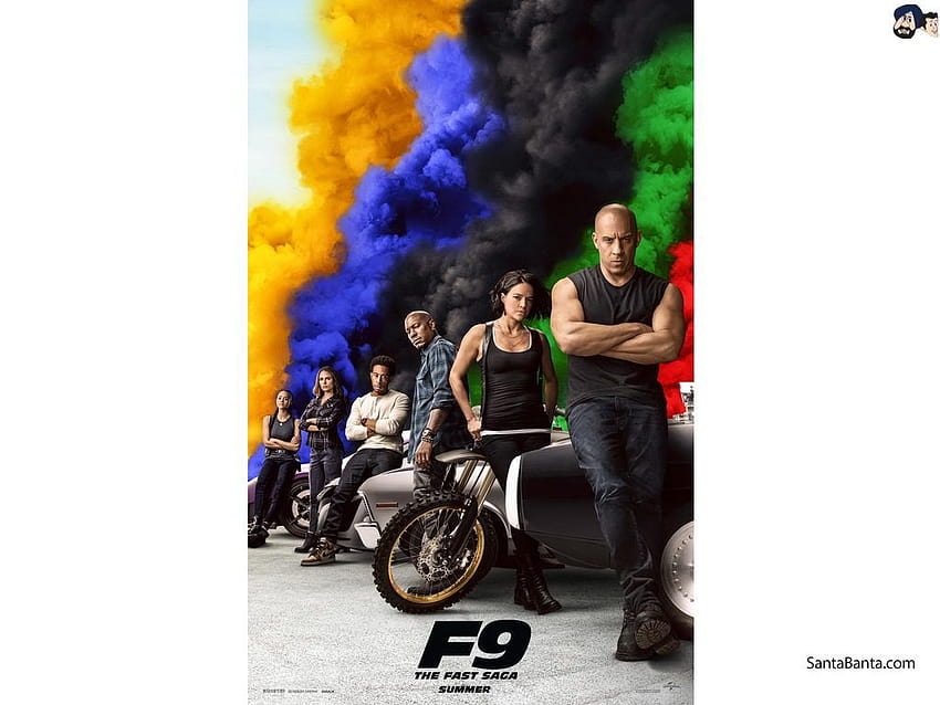 Hollywood aksiyon filmi 'F9 The Fast Saga'nın başrol oyuncuları HD duvar kağıdı