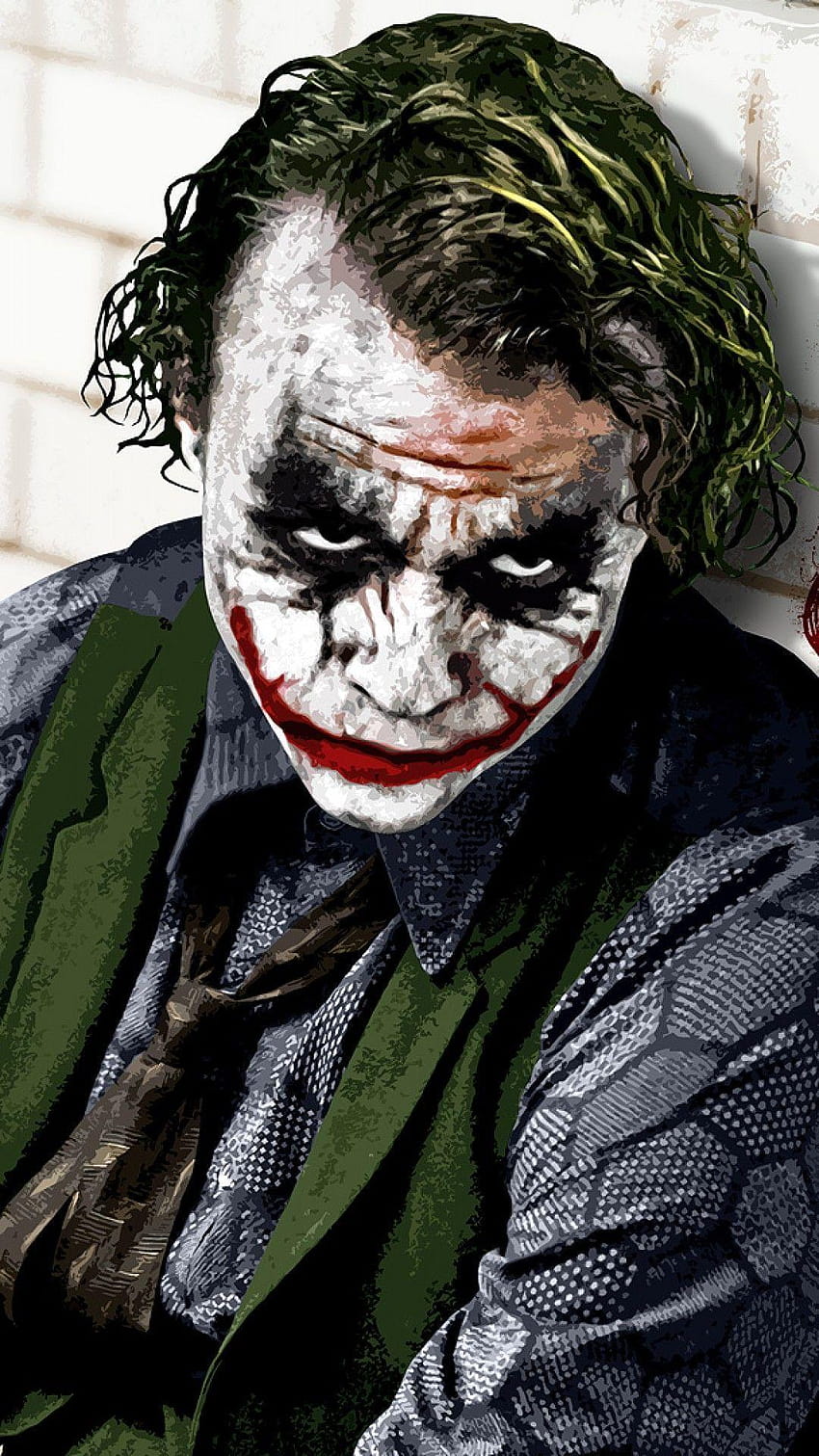 Grupa Jokera Heatha Ledgera, iPhone'a Jokera Mrocznego Rycerza Tapeta na telefon HD