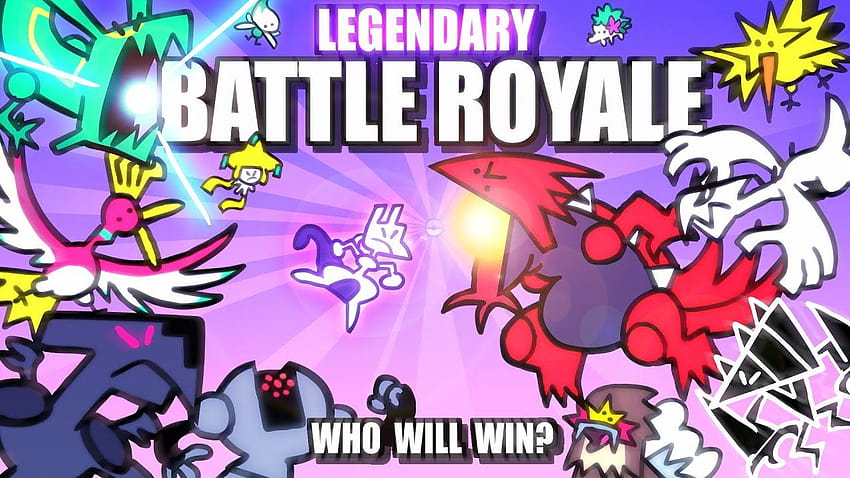 Легендарен и митичен Pokemon Battle Royale АНИМИРАН HD тапет