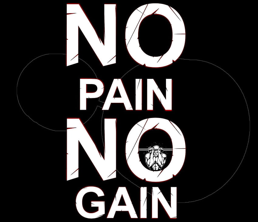 no pain no gain gym workout HD wallpaper