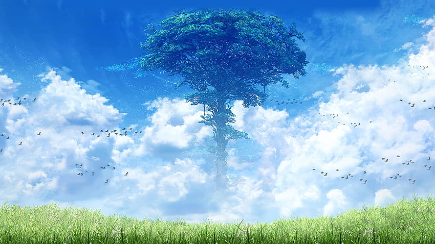 4 Xenoblade Backgrounds, world tree HD wallpaper