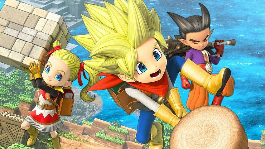 Dragon Quest Builders 2, yellow aesthetic anime ps4 HD wallpaper