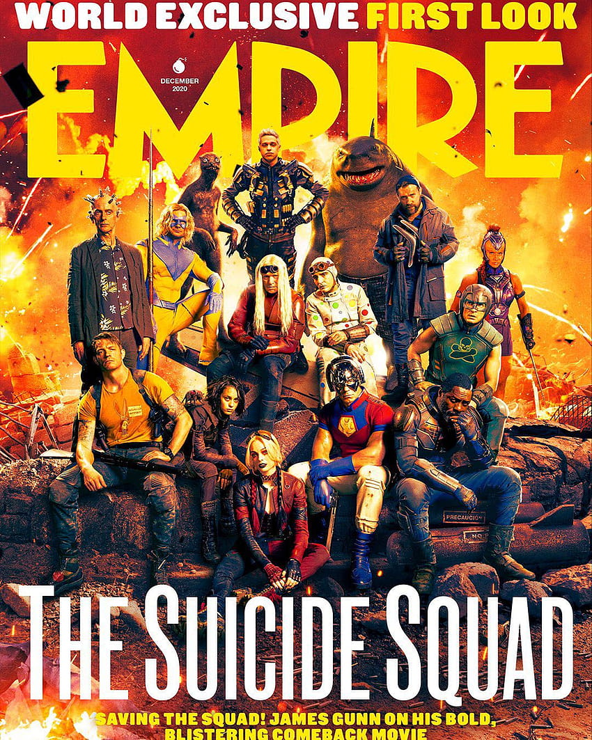 Empire споделя две нови корици за The Suicide Squad, Питър Капалди мислител на отряда самоубийци HD тапет за телефон