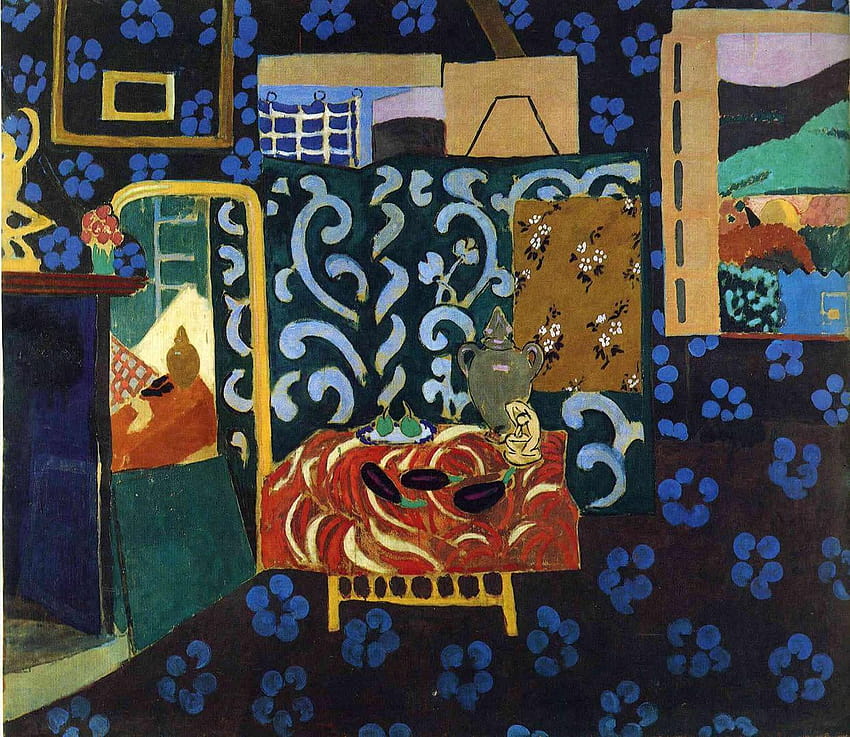 Wnętrze Z Bakłażanami, Henri Matisse Tapeta HD