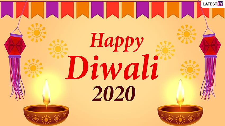 Diwali 2020 WhatsApp Messages & Invitation Card in English: Greetings And to Invite Your Friends & Relatives For Online Deepavali Celebration, happy diwali 2020 HD wallpaper